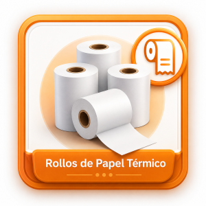 100 Rollos de papel térmico
